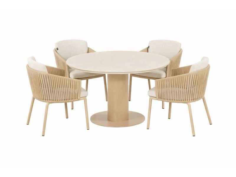 Hartman Sevilla/Girona 120 cm dining tuinset 5-delig