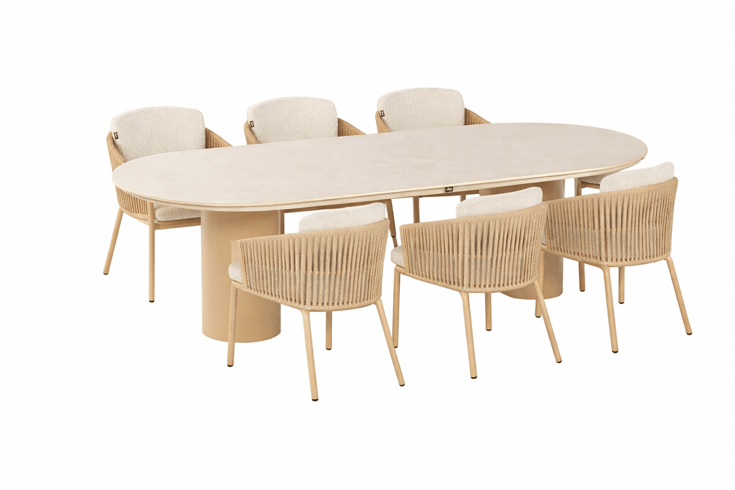 hartman sevilla/valencia 220×100 cm dining tuinset 7 delig