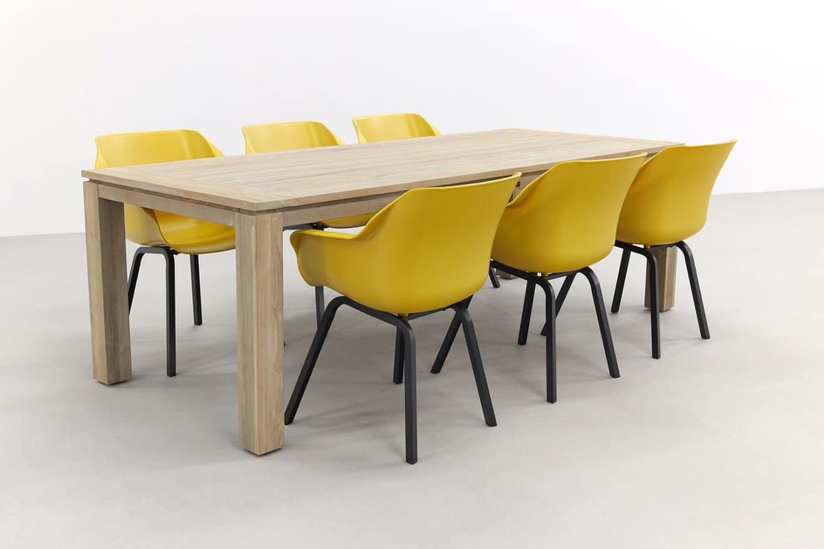 hartman sophie element geel/rome grey 240 cm. tuinset 7 delig