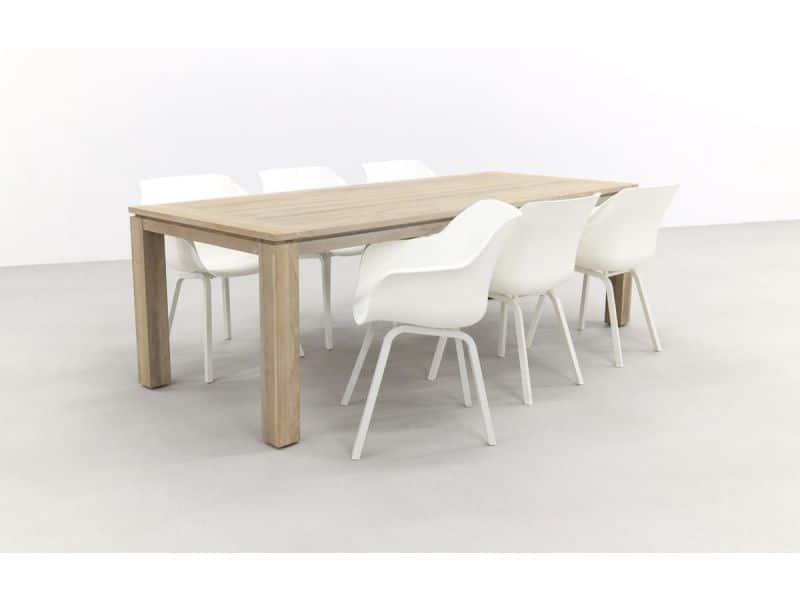 Hartman Sophie Element Wit/Rome grey 240 cm. tuinset - 7-delig