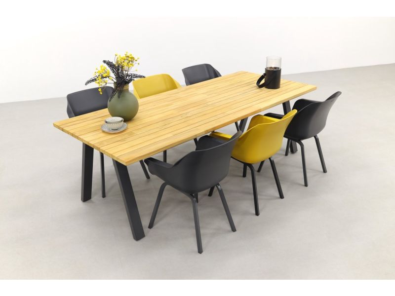 Hartman Sophie element Xerix-Curry Yellow/Ambassador 240x100 cm. tuinset