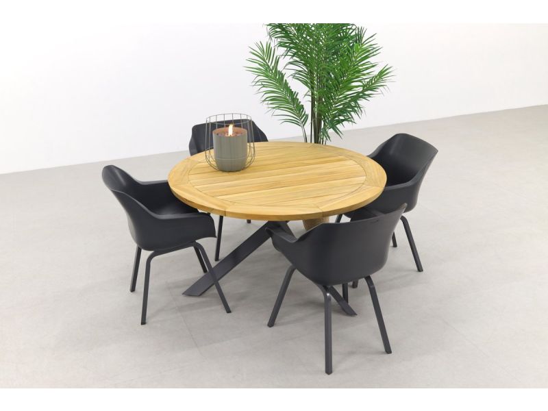 Hartman Sophie Element Xerix/Taste Prado 130 cm. - Ronde tuinset