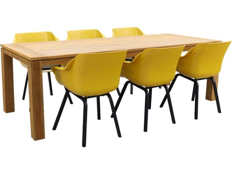 Hartman Sophie Element Yellow/Rome brown 240 cm. tuinset - 7-delig