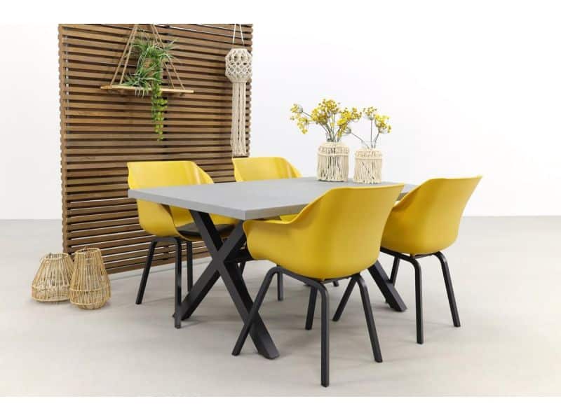 Hartman Sophie Element Yellow/Verona black 160 cm. tuinset - 5-delig