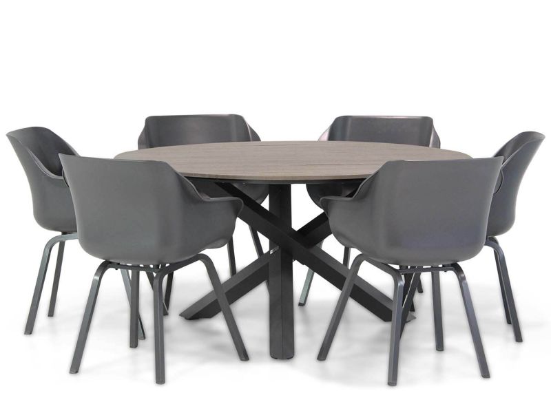 Hartman Sophie element/Ancona 150 cm rond dining tuinset 7-delig