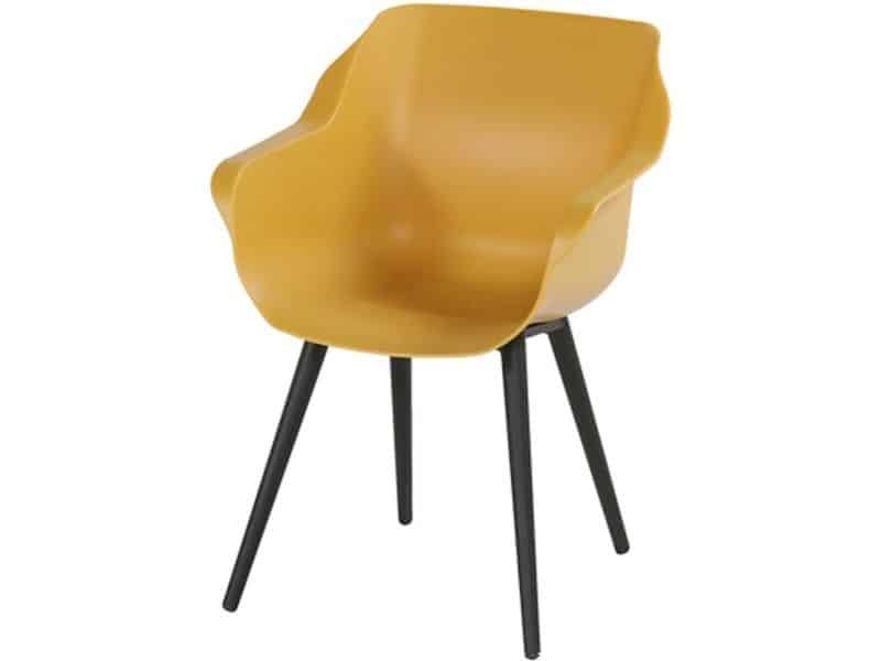 Hartman Sophie Studio dining armstoel - Curry Yellow - Carbon