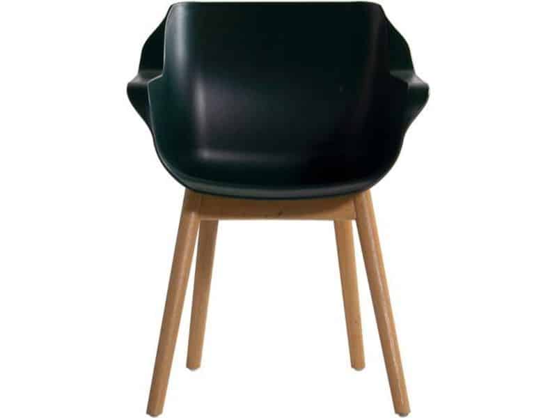 Hartman Sophie Studio dining armstoel - Night Green - Teak