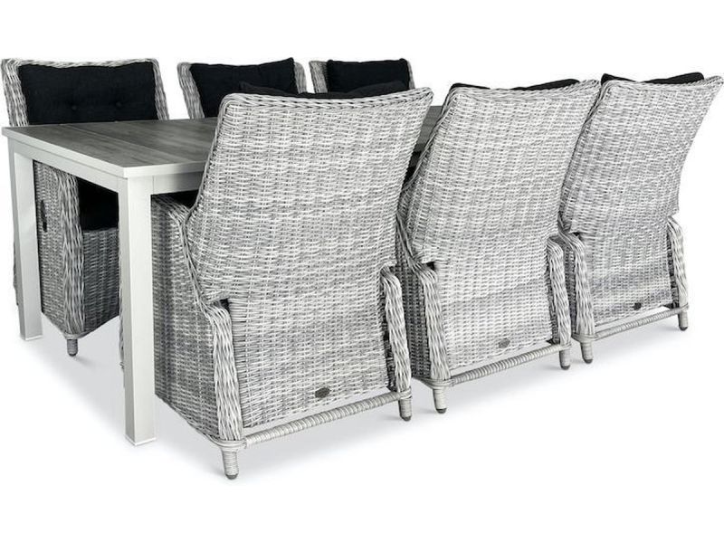 Hartman - Tanger tuinset - 6-persoons - Riva verstelbare tuinstoelen