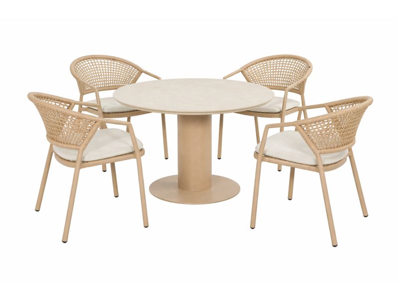Hartman Taragona/Girona 120 cm dining tuinset 5-delig