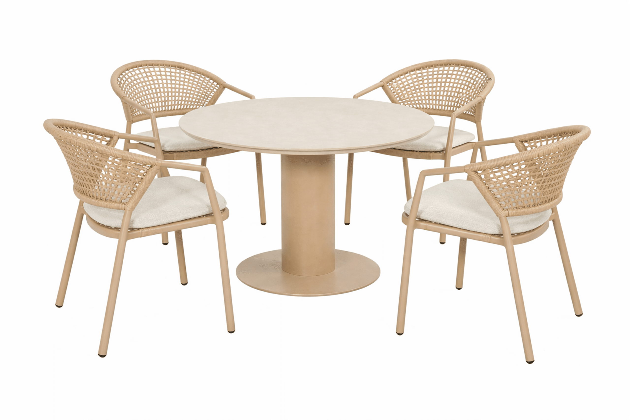 hartman taragona/girona 120 cm dining tuinset 5 delig