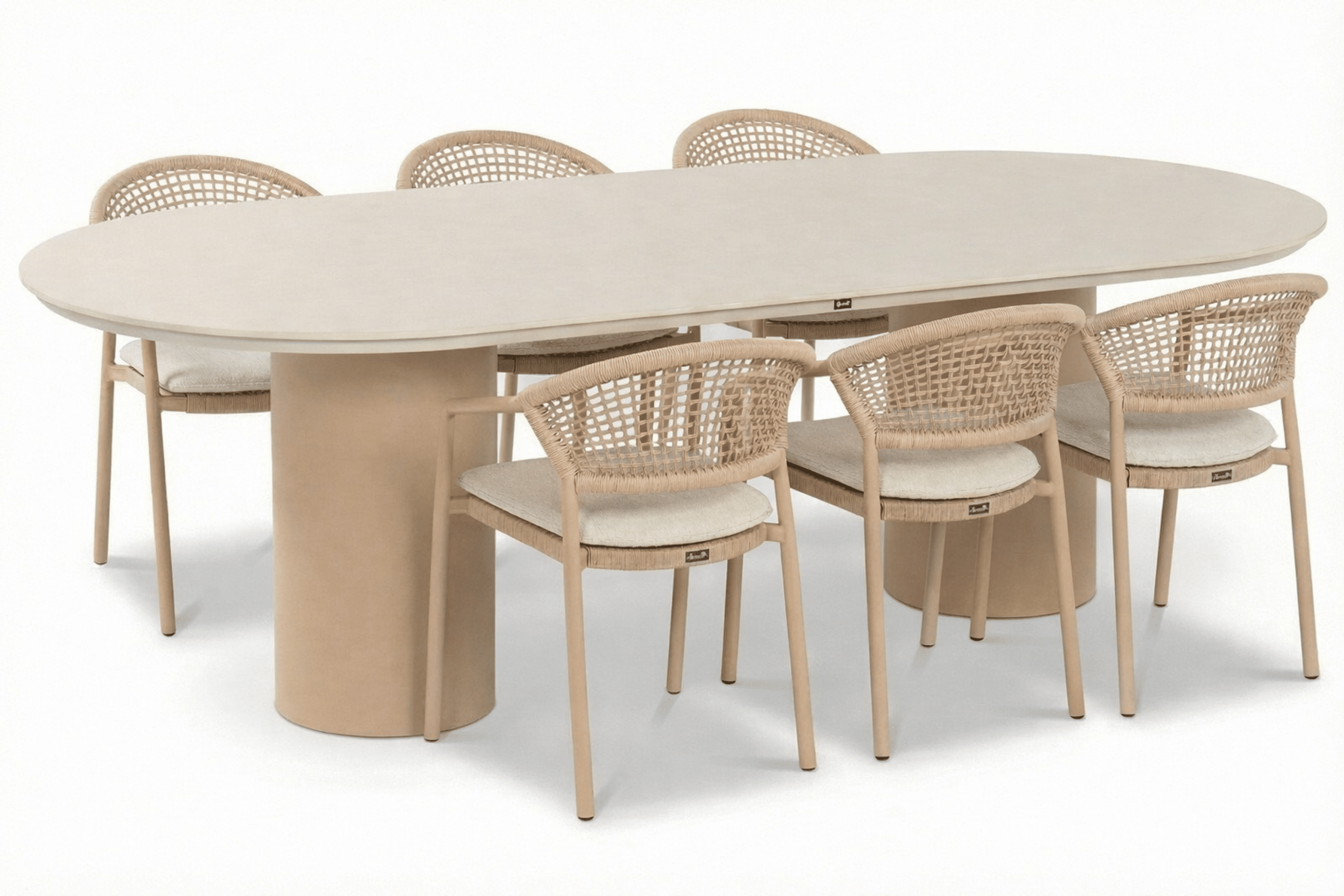hartman taragona/valencia 220×100 cm dining tuinset 7 delig