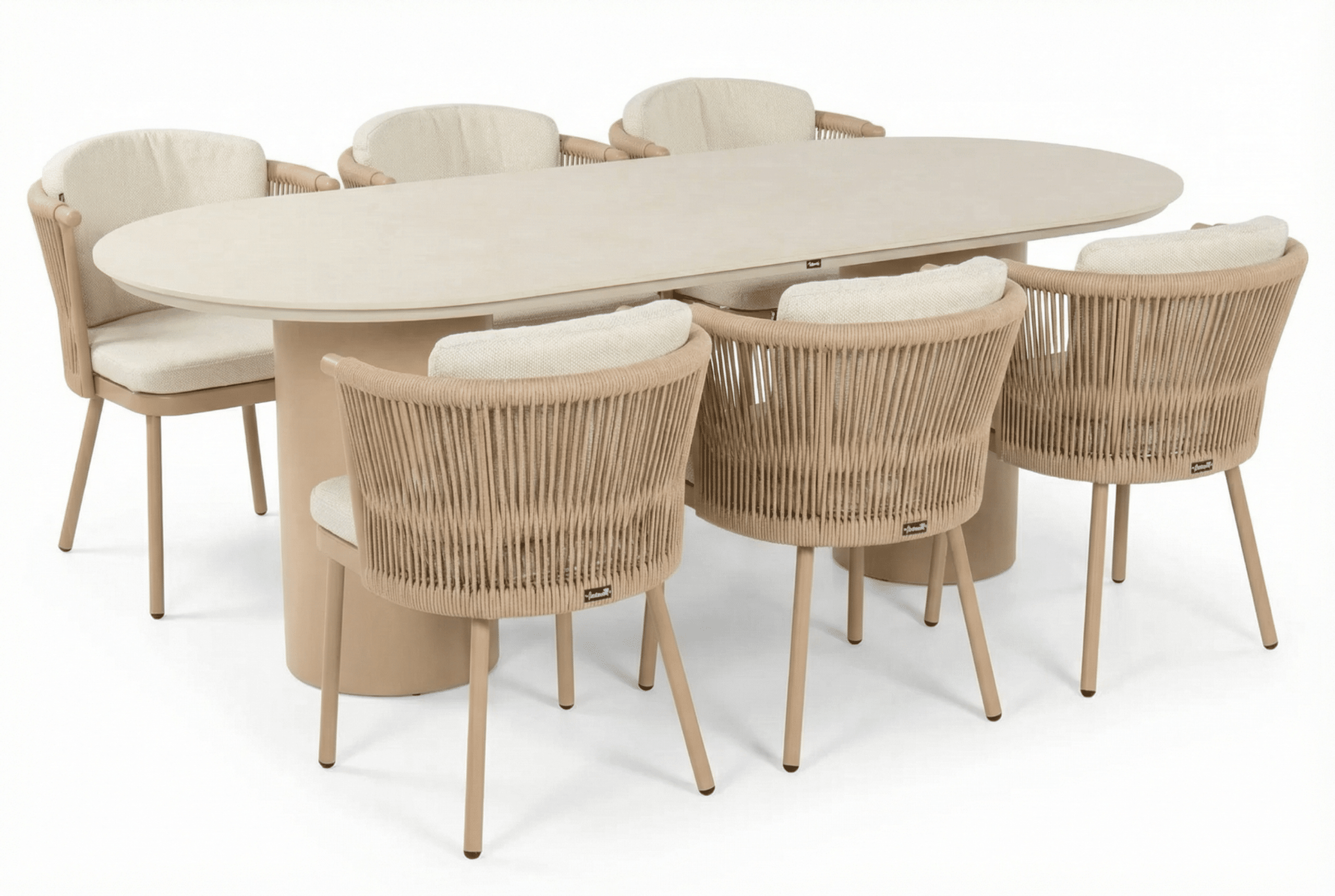hartman toledo/valencia 220×100 cm dining tuinset 7 delig