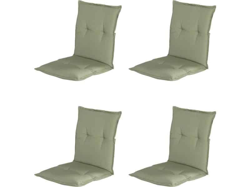 Hartman - Tuinkussen - Lage Rug - 4x - Groen