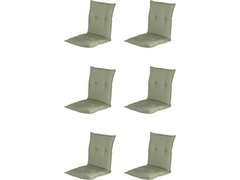 Hartman - Tuinkussen - Lage Rug - 6x - Groen