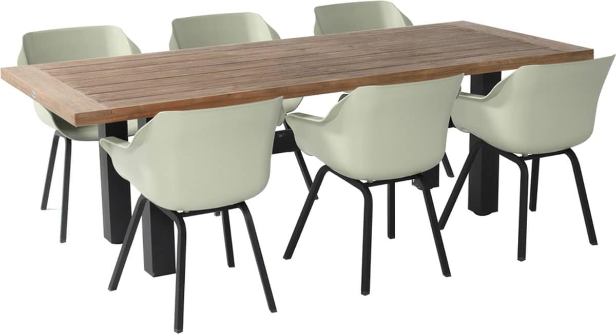 hartman tuinset heron tuintafel 240 cm. + sophie element