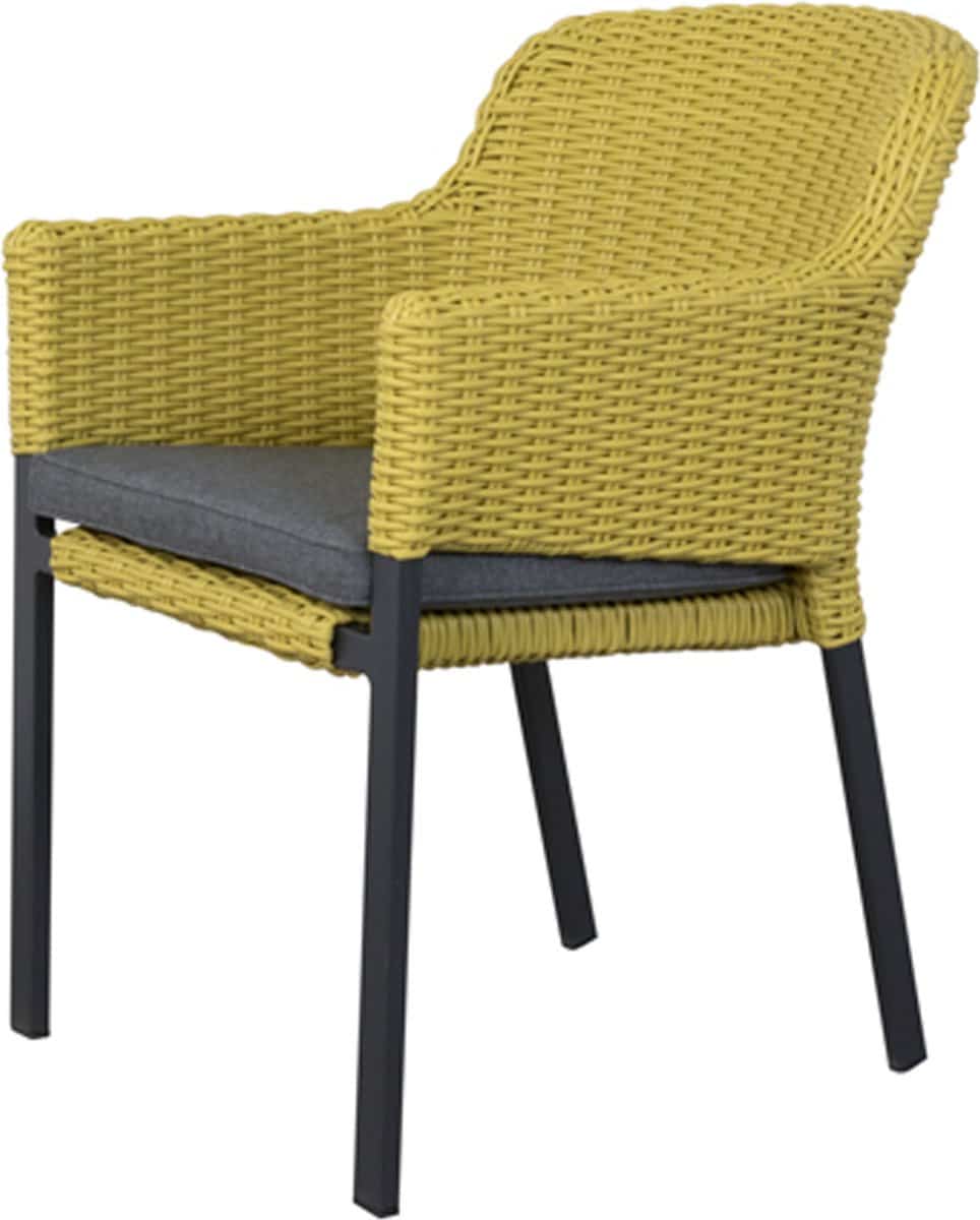 hartman tuinstoel cairo geel stapelbaar