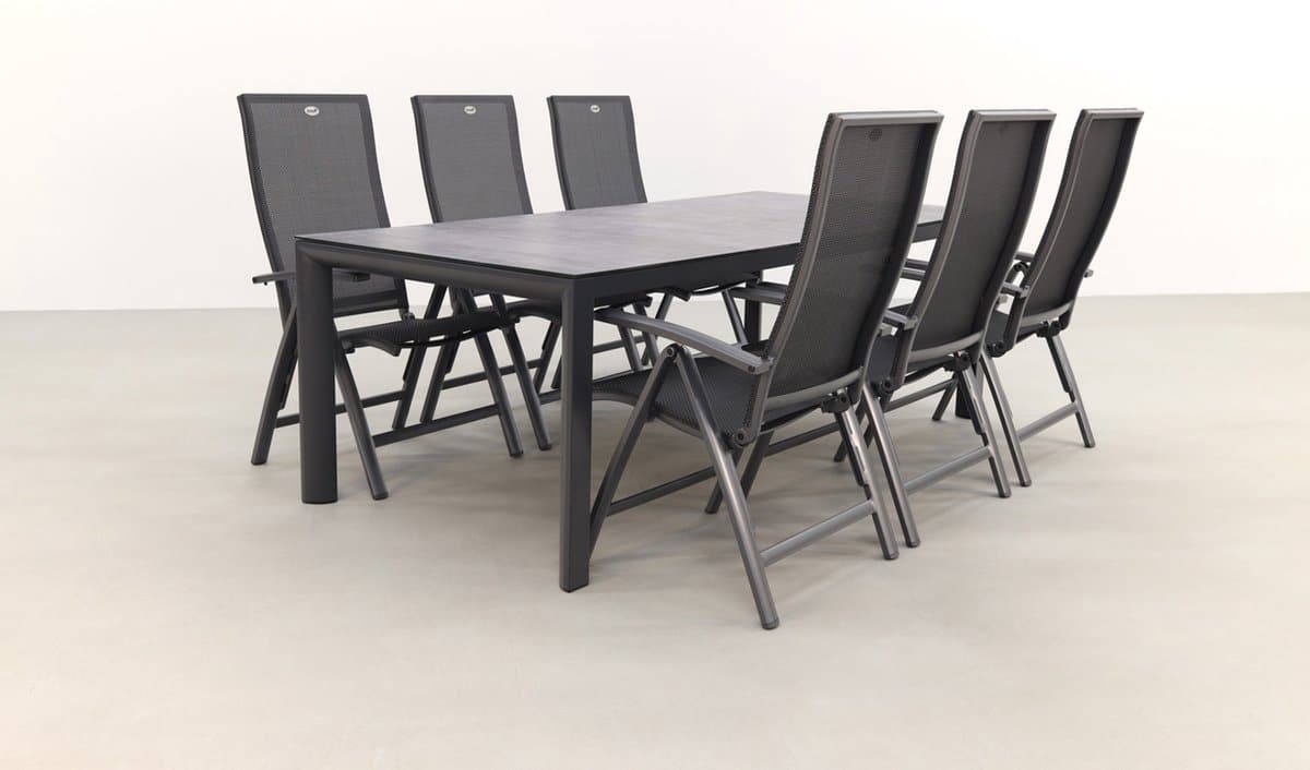 hartman valentino/baltimor 220 cm. verstelbare tuinset 7 delig