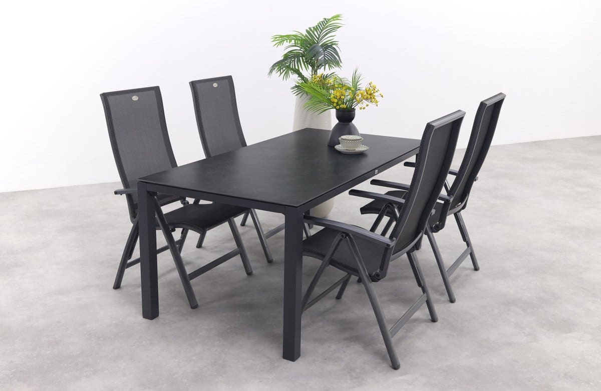 hartman valentino/chaneo verstelbare tuinset 180×90 cm. 5 delig