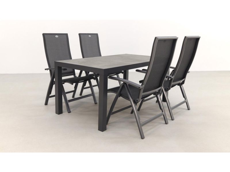 Hartman Valentino/President 160 cm. verstelbare tuinset - 5-delig