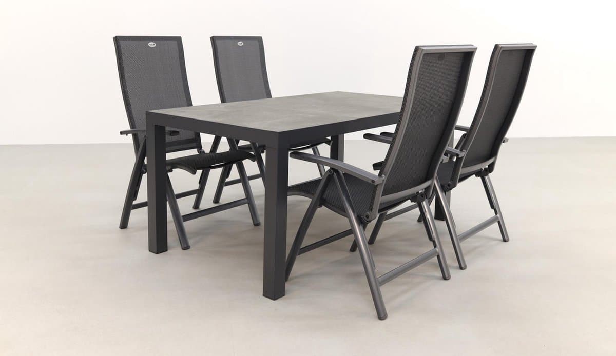 hartman valentino/president 160 cm. verstelbare tuinset 5 delig