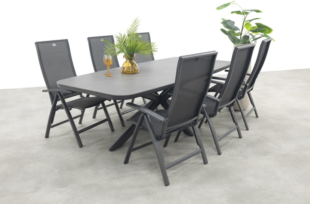 hartman valentino/soreno deens ovale verstelbare tuinset 240×110 cm.