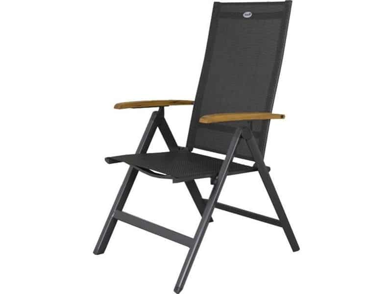 Hartman verstelbare tuinstoel Napoli - Teak armleuning