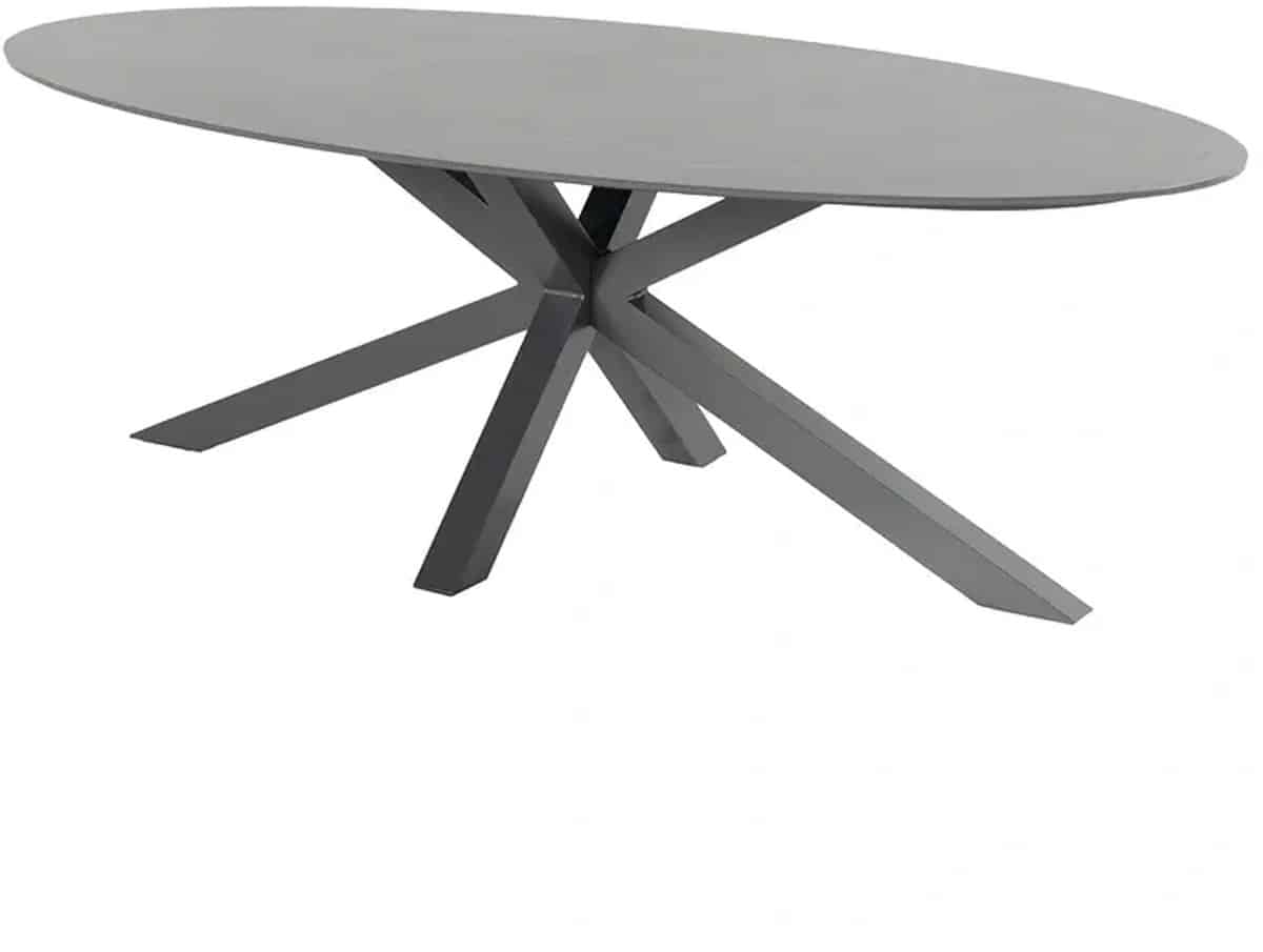 hartman xander tuintafel ovaal antraciet