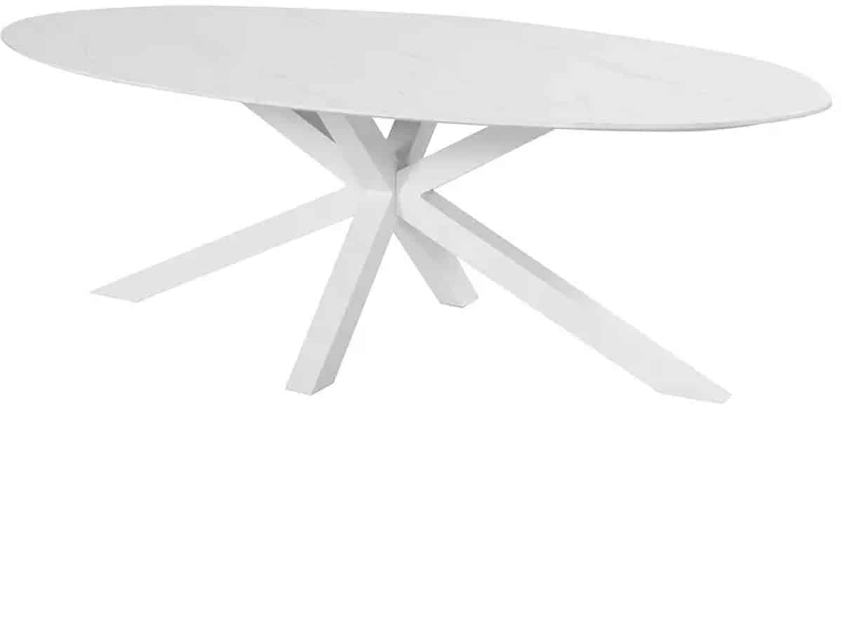hartman xander tuintafel ovaal wit