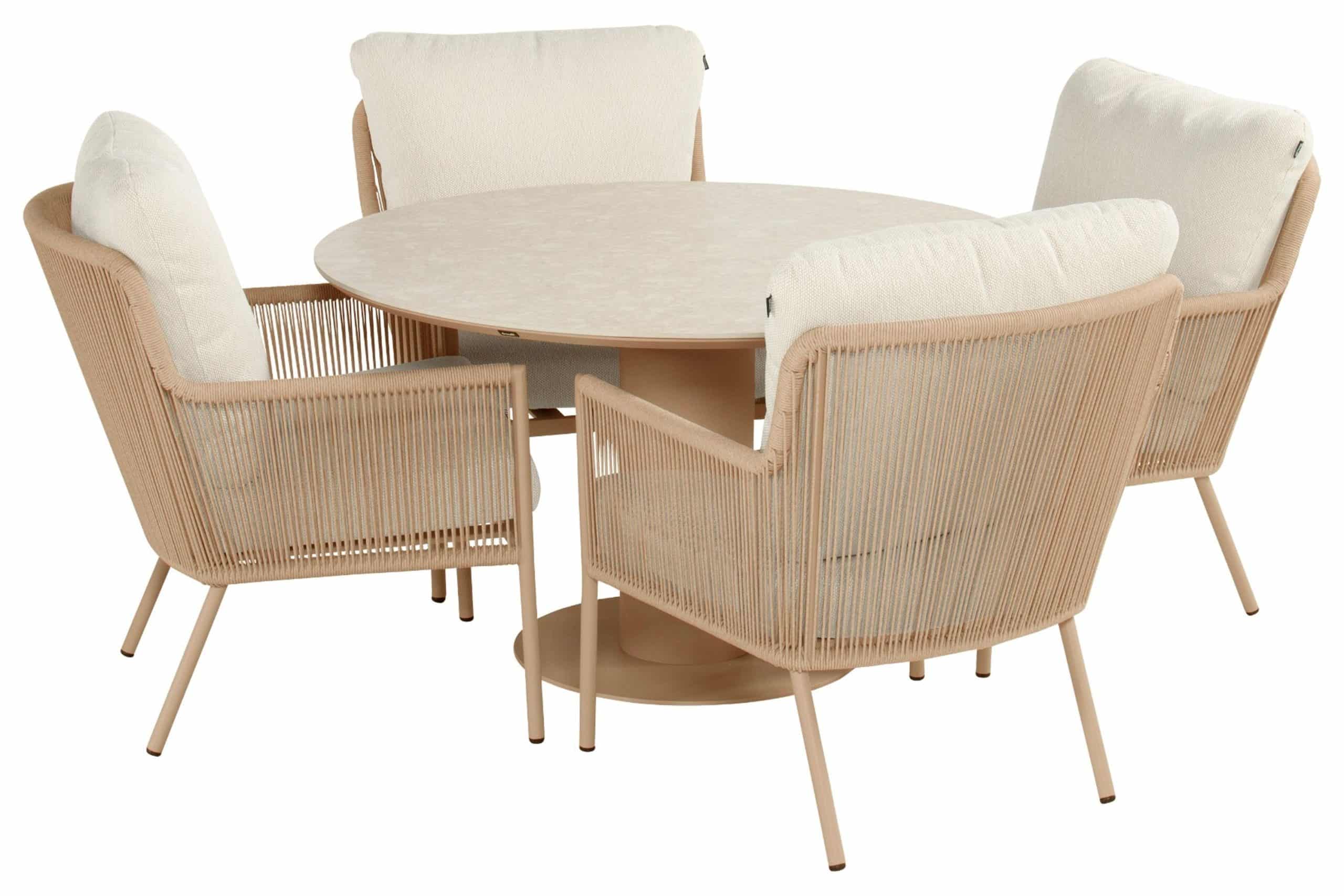 hartman zaragoza/zaragoza 120 cm dining tuinset 5 delig