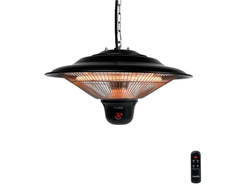 Heatix terrasverwarmer elektrisch - hangend - 1500W - Krachtige infraroodlamp