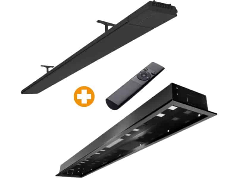 Heatstrip Design 3200 Watt met Inbouwframe