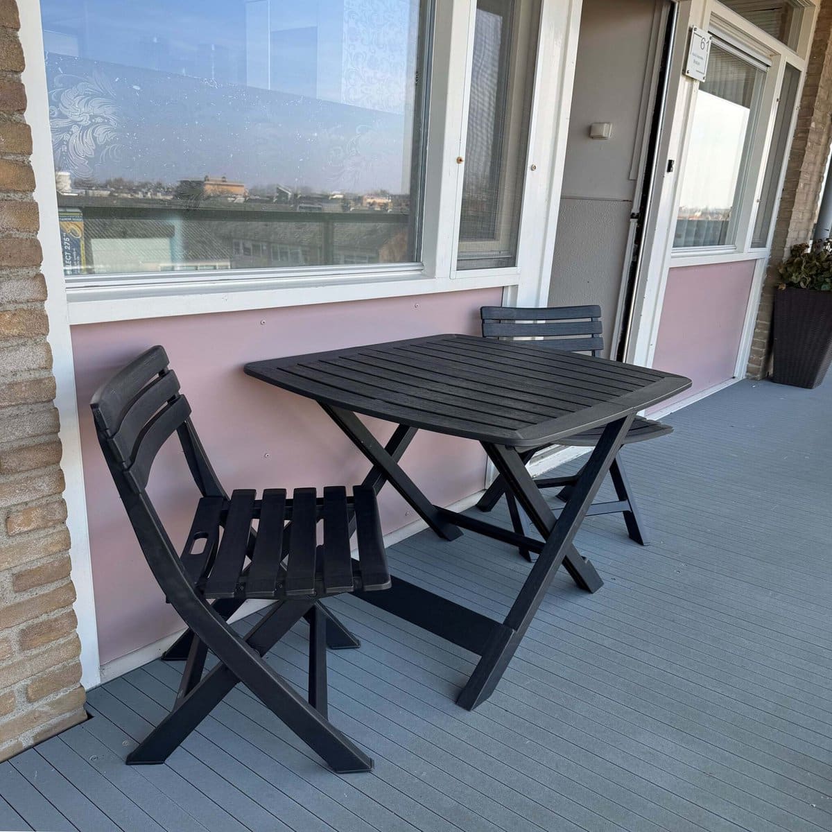 hem balkonset tuinmeubelset 3 delig weerbestendig & inklapbaar