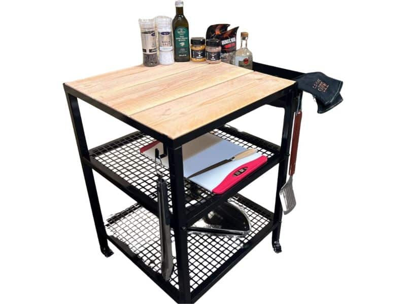 Het BBQ Huis - Buitenkeuken module 60x60cm zwart glans metaal