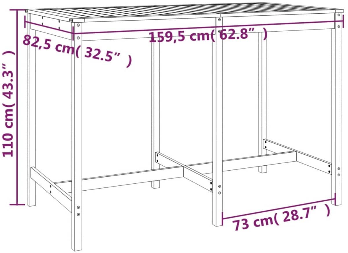 houten barset buitenbarset tuinbar terrasmeubilair balkonset