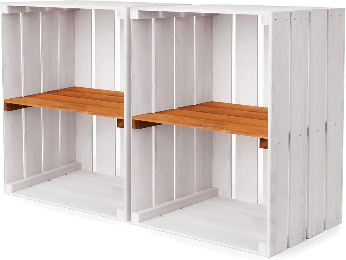 houten kist xl rustieke opbergbox voor wijn, fruit of decoratie