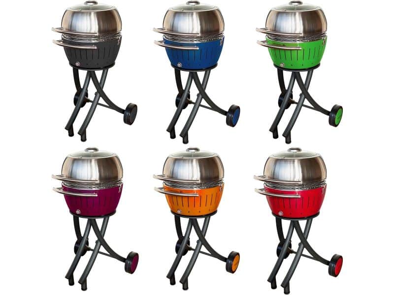 Houtskool BBQ XL op Trolley met RVS Grillkap en Thermometer