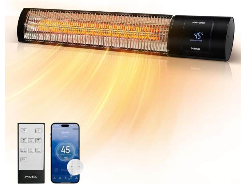 Infrarood Verwarming 2000W met App Bediening voor Binnen en Buiten