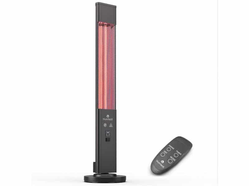 Infraroodverwarming voor Binnen en Buiten - 3000 W Elektrische Terrasverwarming met Afstandsbediening en Veiligheidssystemen