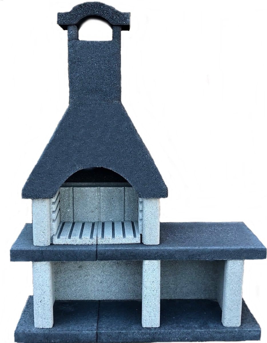 intergard barbecue beton houtskool bbq venezia nr. 1 (200x150x50cm/530kg)