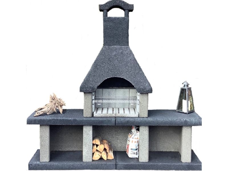 Intergard Barbecue beton houtskool bbq Venezia nr. 2 (200x200x50cm/600kg)