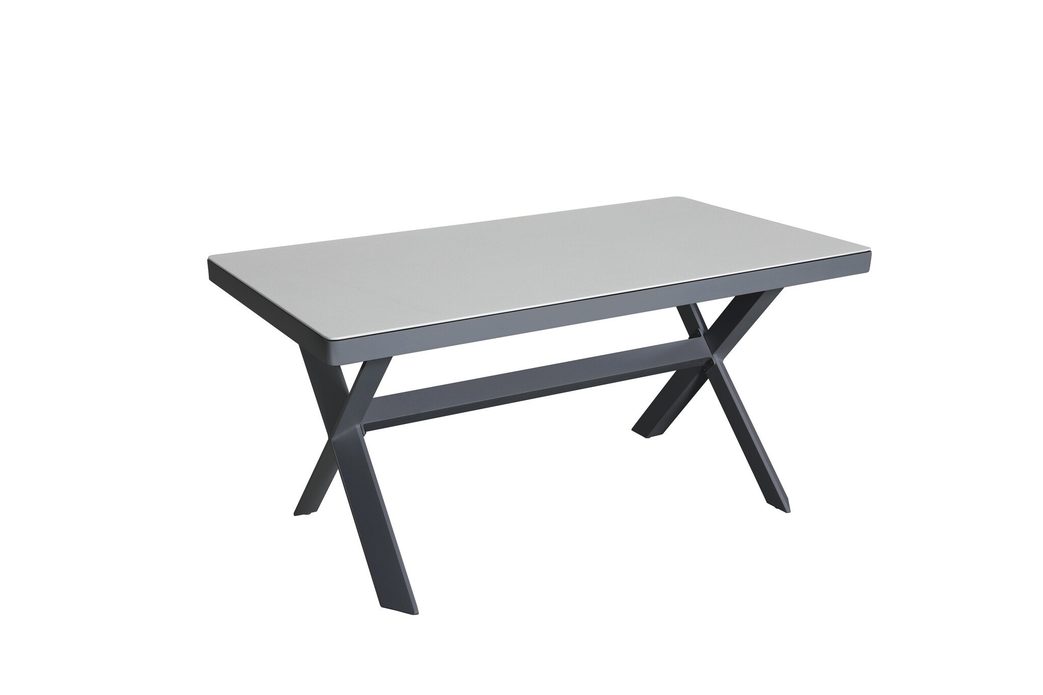 jamaica dining tuintafel 140x80xh67,5 cm antraciet