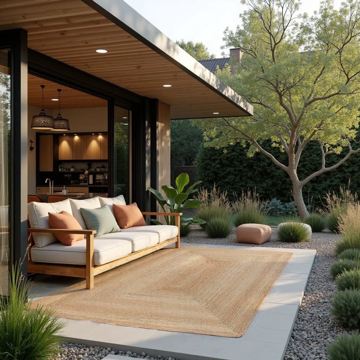 jute buitenkleed outdoor breeze naturel 160 x 230cm mrcarpet