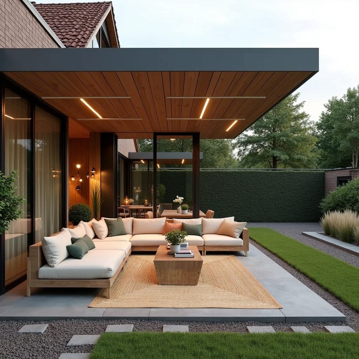 jute buitenkleed outdoor breeze naturel 200 x 290cm mrcarpet