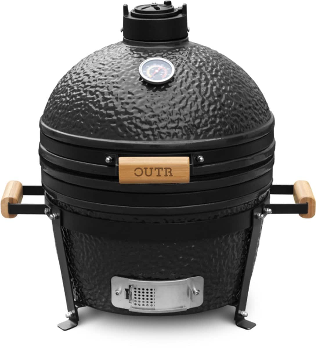 kamado bbq van outr medium 40 zwart