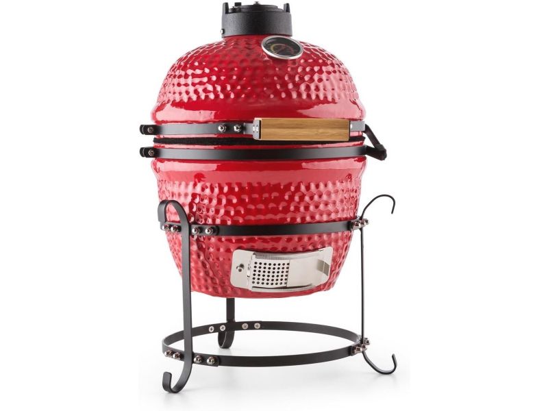 Kamado Grill Keramisch Houtskool Grill Roker met Deksel en Thermometer