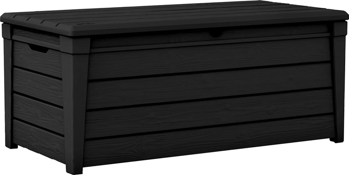 keter brightwood opbergbox 455l 145×69,7×60,3 cm grafiet