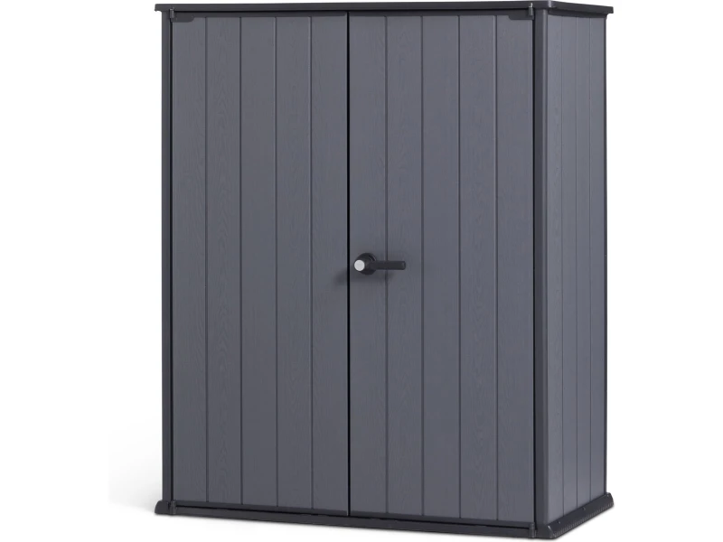 Keter Cortina Alto Tuinkast - 1400L - 140x73,6x170,4cm - Grijs