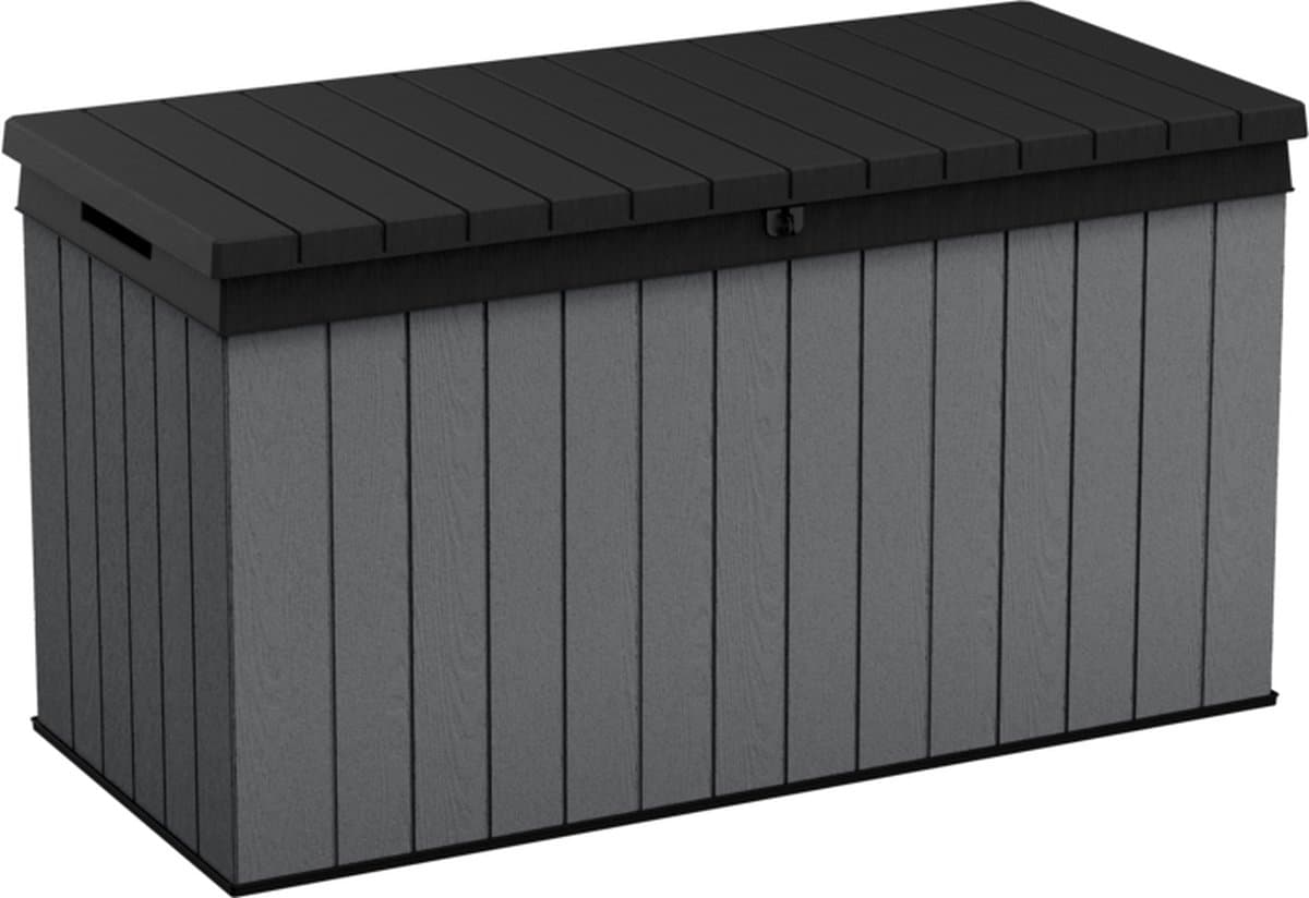 keter darwin opbergbox 570l 142,5×65,5×78,2cm grijs