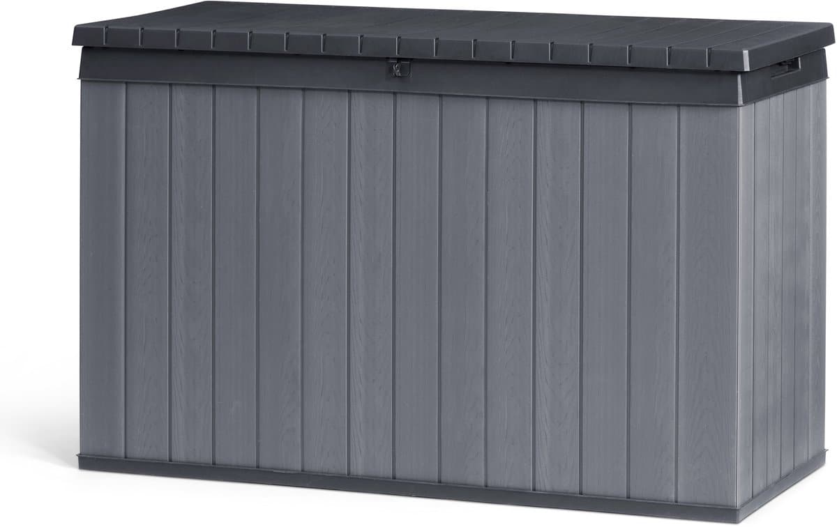 keter darwin opbergbox 670l 142,5×65,5×89,52cm grijs