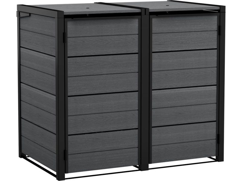 Keter Hide Away Containerberging - 2x 240L - Antraciet